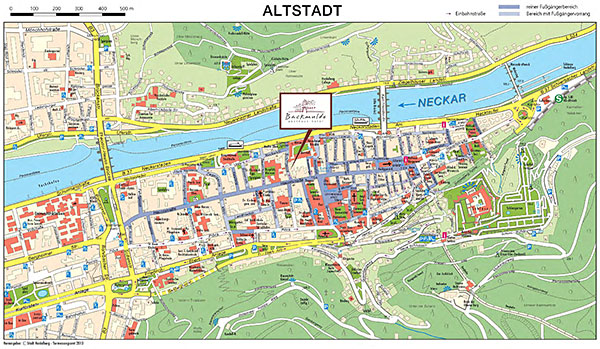 Lageplan Gasthaus Hotel Backmulde